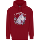 Cowgirl Soul Equestrian Horses Childrens Kids Hoodie Red