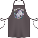 Cowgirl Soul Equestrian Horses Cotton Apron 100% Organic Dark Grey