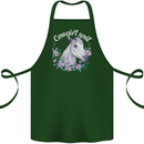 Cowgirl Soul Equestrian Horses Cotton Apron 100% Organic Forest Green