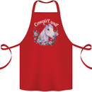 Cowgirl Soul Equestrian Horses Cotton Apron 100% Organic Red