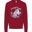 Cowgirl Soul Equestrian Horses Kids Sweatshirt Jumper Red