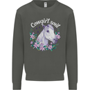 Cowgirl Soul Equestrian Horses Kids Sweatshirt Jumper Storm Grey