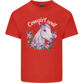 Cowgirl Soul Equestrian Horses Kids T-Shirt Childrens Red