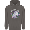 Cowgirl Soul Equestrian Horses Mens 80% Cotton Hoodie Charcoal