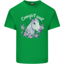 Cowgirl Soul Equestrian Horses Mens Cotton T-Shirt Tee Top Irish Green