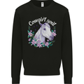 Cowgirl Soul Equestrian Horses Mens Sweatshirt Jumper Black