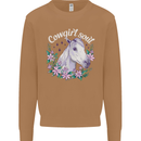 Cowgirl Soul Equestrian Horses Mens Sweatshirt Jumper Caramel Latte