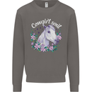 Cowgirl Soul Equestrian Horses Mens Sweatshirt Jumper Charcoal