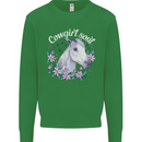 Cowgirl Soul Equestrian Horses Mens Sweatshirt Jumper Irish Green