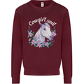 Cowgirl Soul Equestrian Horses Mens Sweatshirt Jumper Maroon