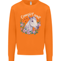 Cowgirl Soul Equestrian Horses Mens Sweatshirt Jumper Orange
