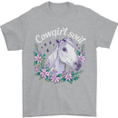 Cowgirl Soul Equestrian Horses Mens T-Shirt 100% Cotton Sports Grey