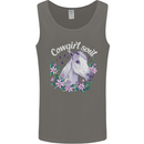 Cowgirl Soul Equestrian Horses Mens Vest Tank Top Charcoal
