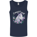 Cowgirl Soul Equestrian Horses Mens Vest Tank Top Navy Blue