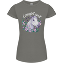 Cowgirl Soul Equestrian Horses Womens Petite Cut T-Shirt Charcoal