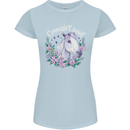 Cowgirl Soul Equestrian Horses Womens Petite Cut T-Shirt Light Blue