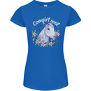 Cowgirl Soul Equestrian Horses Womens Petite Cut T-Shirt Royal Blue