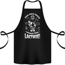 Cows Have Hooves Because They Lack Toes Cotton Apron 100% Organic Black