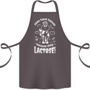 Cows Have Hooves Because They Lack Toes Cotton Apron 100% Organic Dark Grey