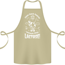 Cows Have Hooves Because They Lack Toes Cotton Apron 100% Organic Khaki
