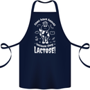 Cows Have Hooves Because They Lack Toes Cotton Apron 100% Organic Navy Blue