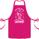 Cows Have Hooves Because They Lack Toes Cotton Apron 100% Organic Pink