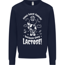 Cows Have Hooves Because They Lack Toes Kids Sweatshirt Jumper Navy Blue