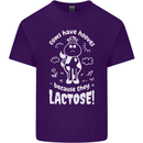 Cows Have Hooves Because They Lack Toes Mens Cotton T-Shirt Tee Top Purple