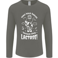 Cows Have Hooves Because They Lack Toes Mens Long Sleeve T-Shirt Charcoal