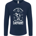 Cows Have Hooves Because They Lack Toes Mens Long Sleeve T-Shirt Navy Blue