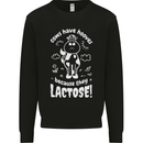 Cows Have Hooves Because They Lack Toes Mens Sweatshirt Jumper Black