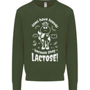 Cows Have Hooves Because They Lack Toes Mens Sweatshirt Jumper Forest Green
