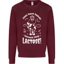 Cows Have Hooves Because They Lack Toes Mens Sweatshirt Jumper Maroon