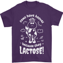 Cows Have Hooves Because They Lack Toes Mens T-Shirt 100% Cotton Purple