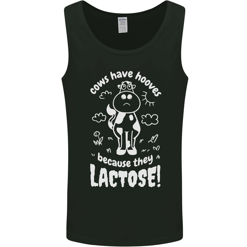 Cows Have Hooves Because They Lack Toes Mens Vest Tank Top Black