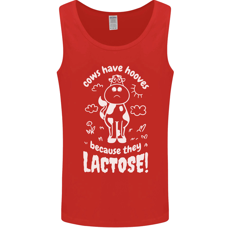 Cows Have Hooves Because They Lack Toes Mens Vest Tank Top Red