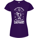 Cows Have Hooves Because They Lack Toes Womens Petite Cut T-Shirt Purple