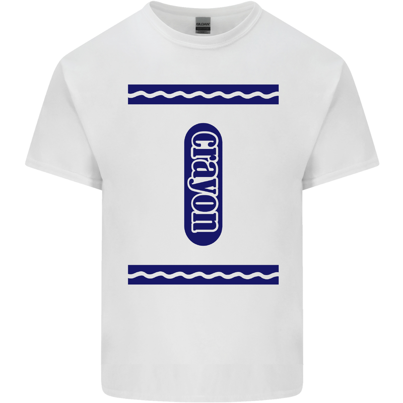 Crayon Fancy Dress Outfit Costume Funny Kids T-Shirt Childrens White