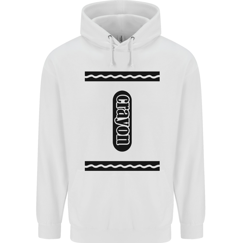 Crayon Fancy Dress Outfit Costume Funny Mens Hoodie White