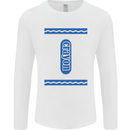 Crayon Fancy Dress Outfit Costume Funny Mens Long Sleeve T-Shirt White