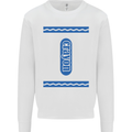 Crayon Fancy Dress Outfit Costume Funny Mens Sweatshirt Jumper White