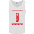Crayon Fancy Dress Outfit Costume Funny Mens Vest Tank Top White