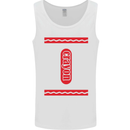 Crayon Fancy Dress Outfit Costume Funny Mens Vest Tank Top White