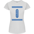 Crayon Fancy Dress Outfit Costume Funny Womens Petite Cut T-Shirt White