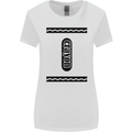 Crayon Fancy Dress Outfit Costume Funny Womens Wider Cut T-Shirt White