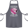 Crazy Stupid Funny Sarcastic Slogan Sarcasm Cotton Apron 100% Organic Steel