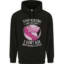 Crazy Stupid Funny Sarcastic Slogan Sarcasm Mens 80% Cotton Hoodie Black