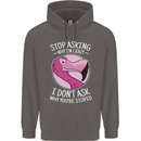 Crazy Stupid Funny Sarcastic Slogan Sarcasm Mens 80% Cotton Hoodie Charcoal