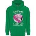 Crazy Stupid Funny Sarcastic Slogan Sarcasm Mens 80% Cotton Hoodie Irish Green
