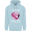 Crazy Stupid Funny Sarcastic Slogan Sarcasm Mens 80% Cotton Hoodie Light Blue